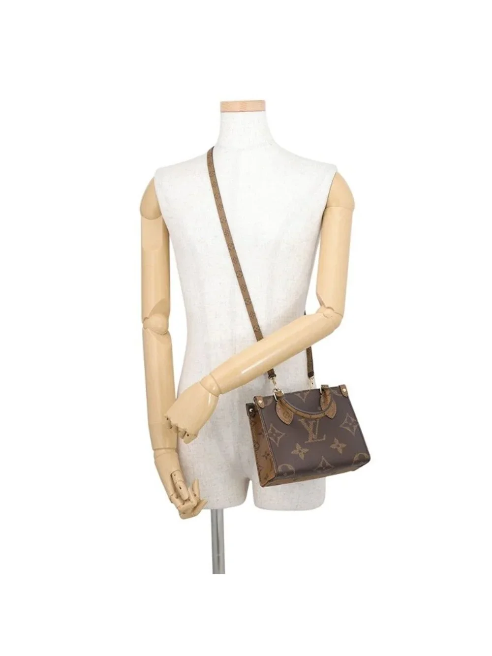 Louis Vuitton Monogram Reverse On The Go BB 2-Way Shoulder Bag